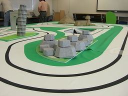 コース風景 坂道手前から