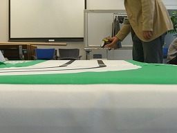 ゴール手前の坂道